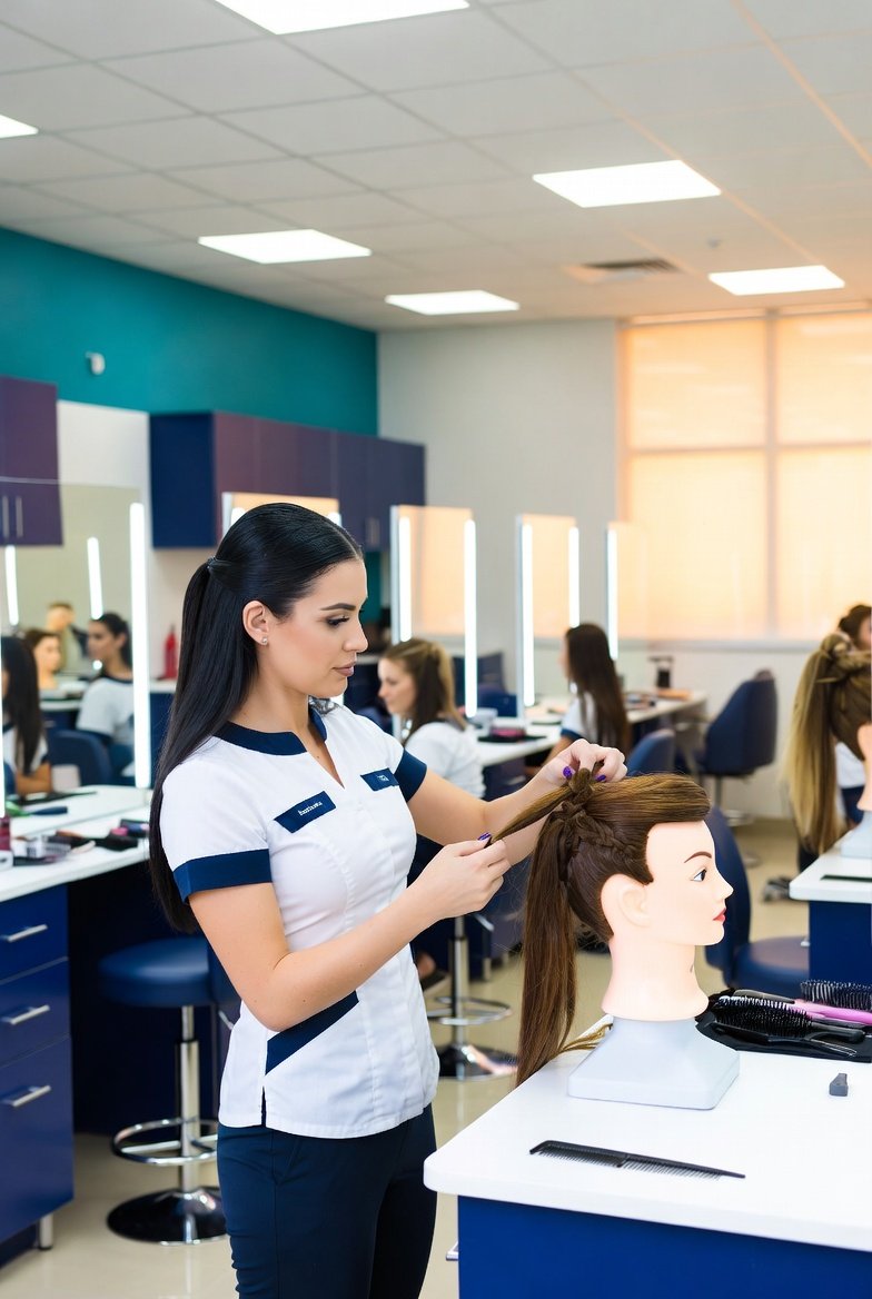 Professional cosmetology instructor in Texas keeping her operator license active