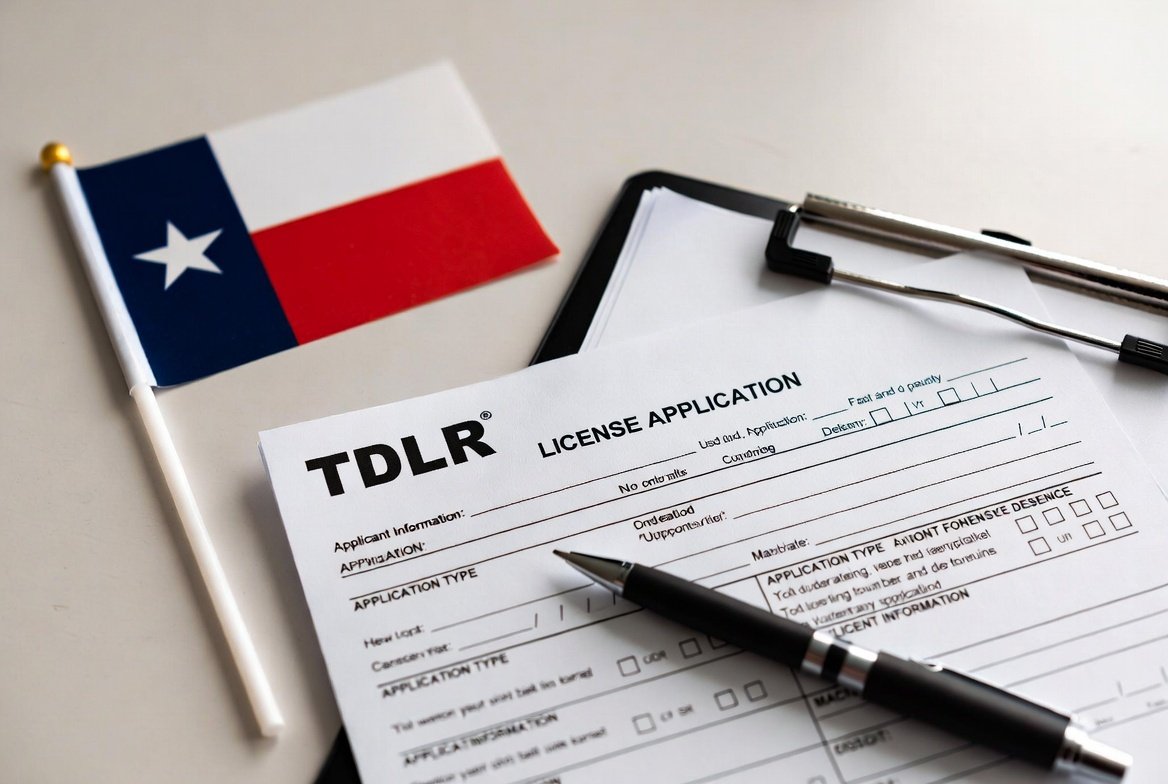 TDLR mini salon license Texas application checklist and requirements