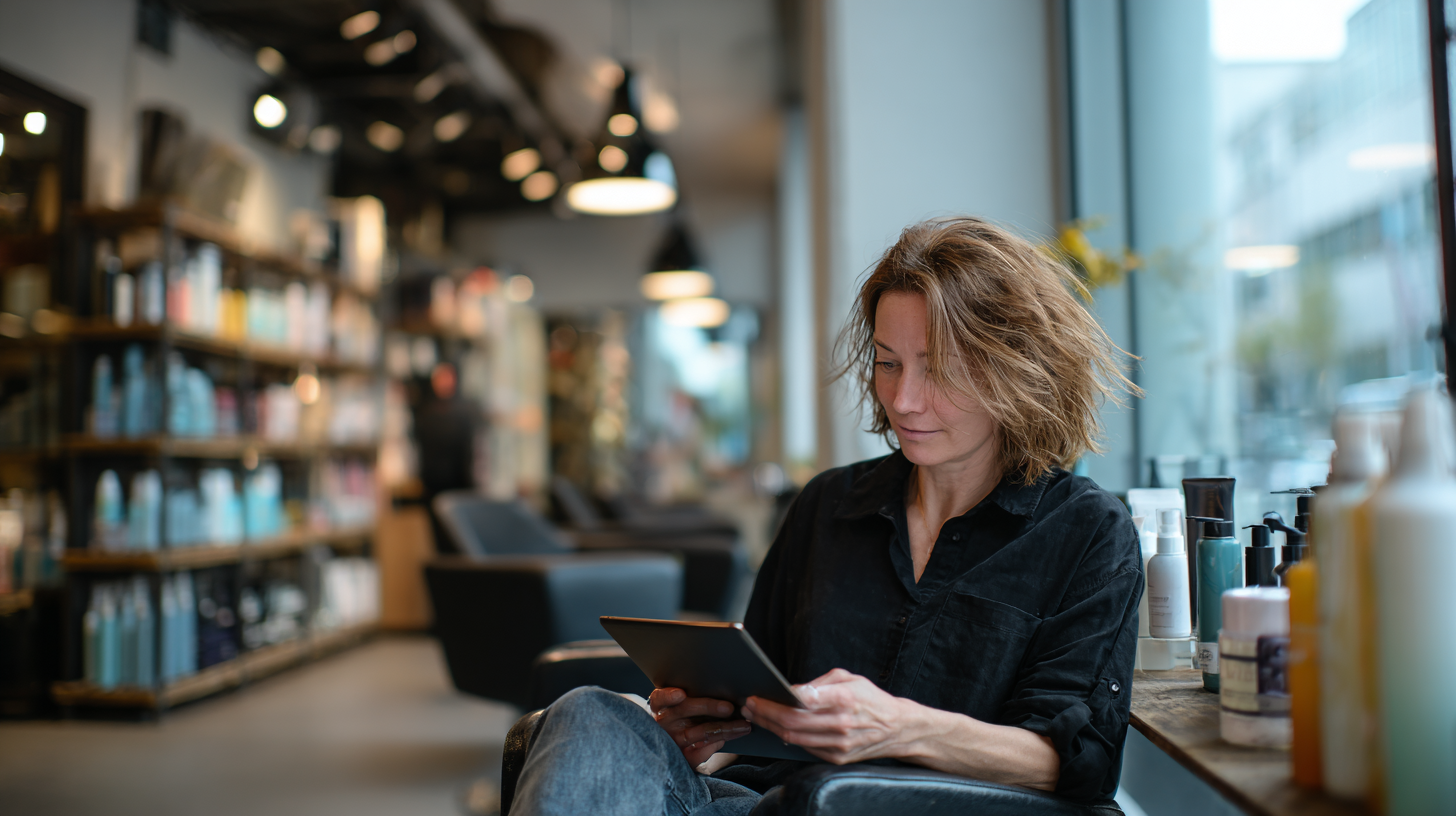 Texas cosmetologist completing an approved four-hour CE course online